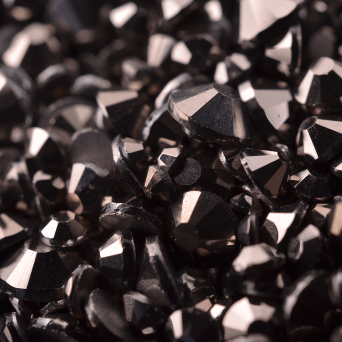 Strasszkő 23 jet hematite (400 db) (2)