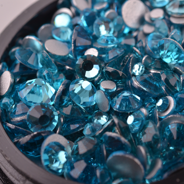 Strasszkő 27 aquamarine (400 db) (2)