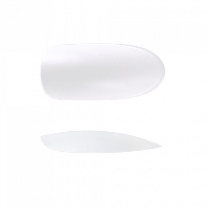 Nail Art Tip Oval Natural - 120 db Tip (120db - dobozzal) (2)