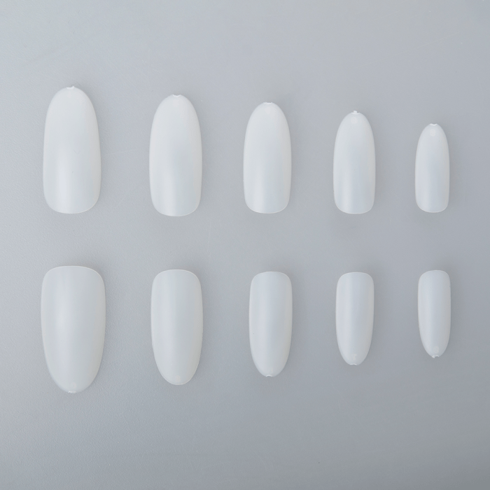 Nail Art Tip Oval Natural - 120 db Tip (120db - dobozzal) (3)