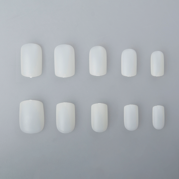 Nail Art Tip Square Natural - 120 db Tip (120db - dobozzal) (3)