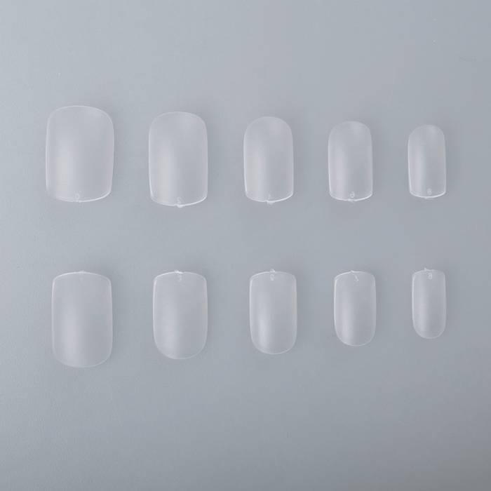 Nail Art Tip Square Clear - 120 db Tip (120db - dobozzal) (2)
