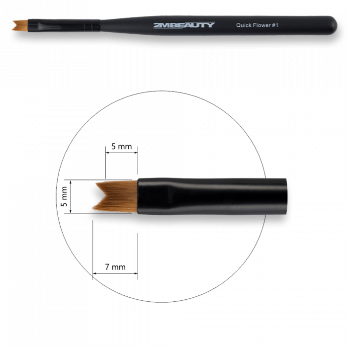Díszítő Ecset Quick Flower 1 - Black Beauty (2)