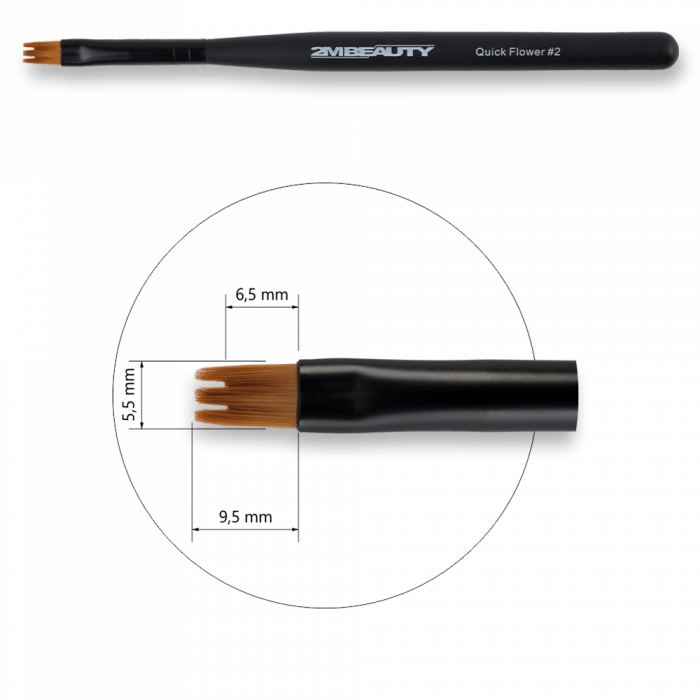 Díszítő Ecset Quick Flower 2 - Black Beauty (2)