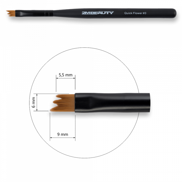 Díszítő Ecset Quick Flower 3 - Black Beauty (2)