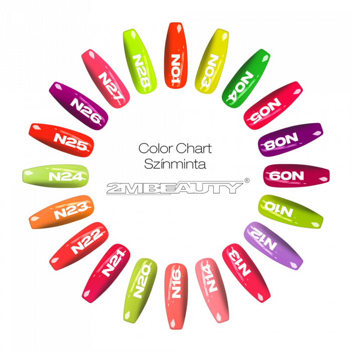 Gel Lack - Neon N028 - HEMA Mentes (13 ml) (3)