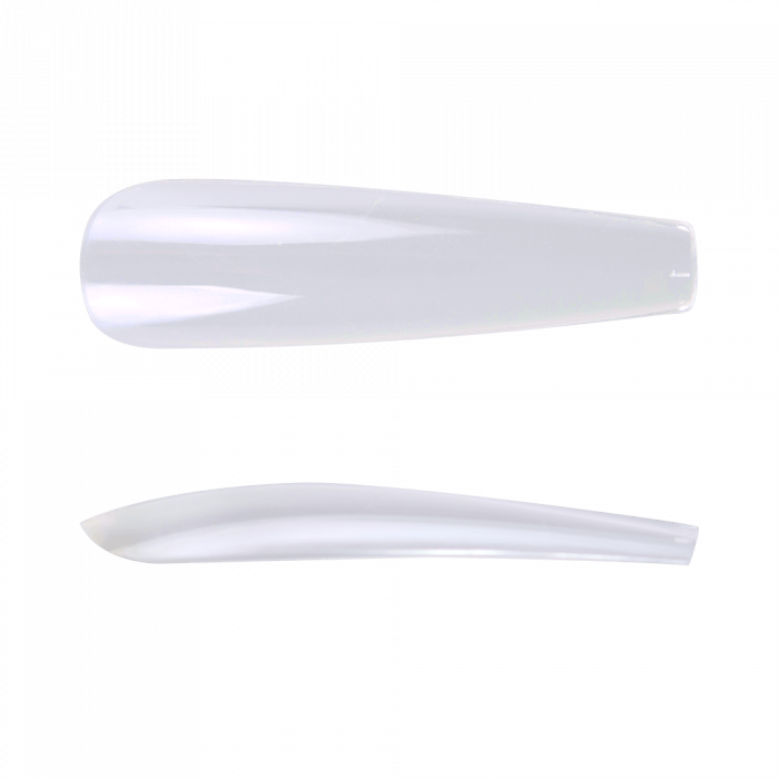 Easy Press On Nail Tip Long Coffin - 120 db Tip (120db - dobozzal) (5)
