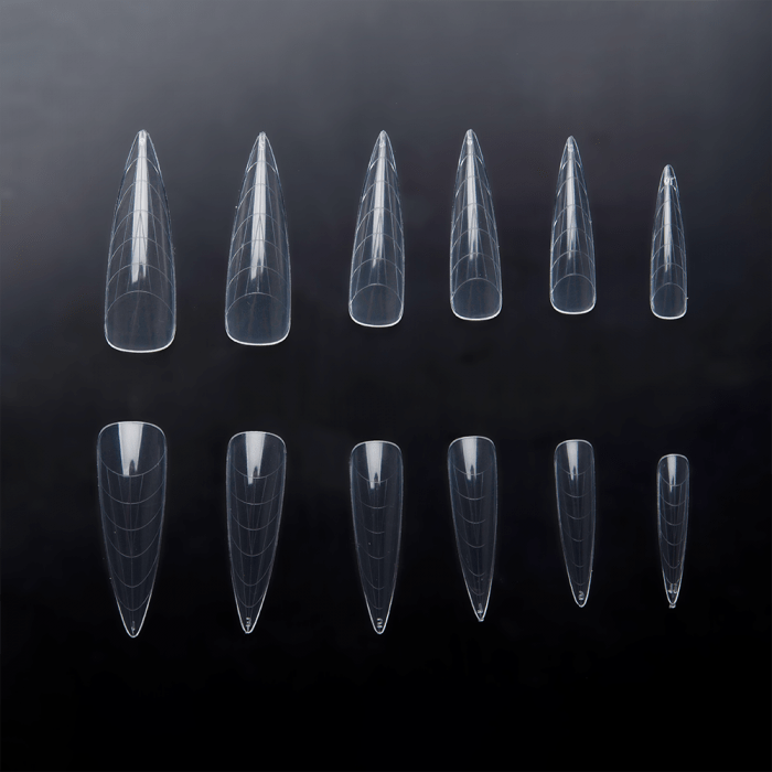 Acryl Pro Gel köröm tip Stiletto - 120 darabos (120db - dobozzal) (2)