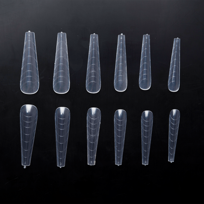 Acryl Pro Gel köröm tip Slim Almond - 120 darabos (120db - dobozzal) (2)