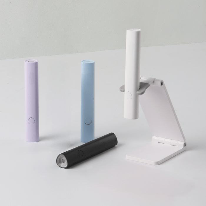 Design LED Lámpa - Akkumulátoros, Állvánnyal (Fehér) (3)