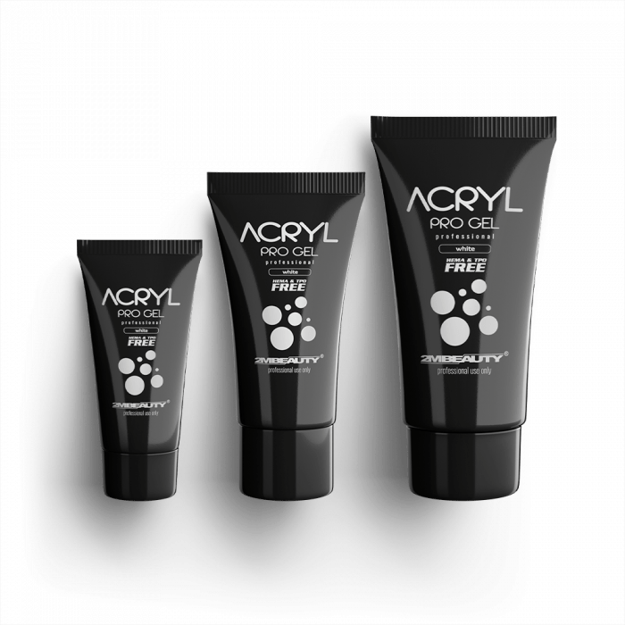 Acryl Pro Gel White - HEMA Mentes Akrilzselé - Tubusos (15g) (2)