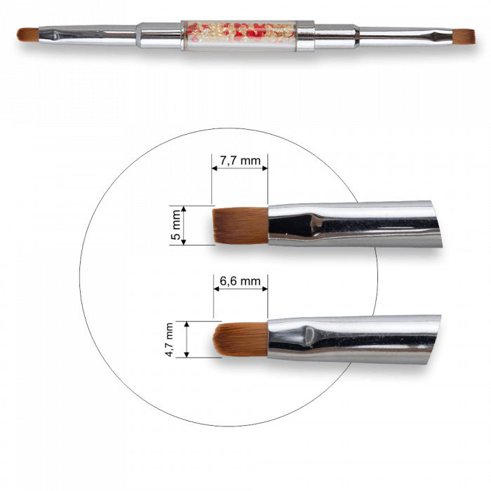 Zselé Ecset Twin - Red (2)