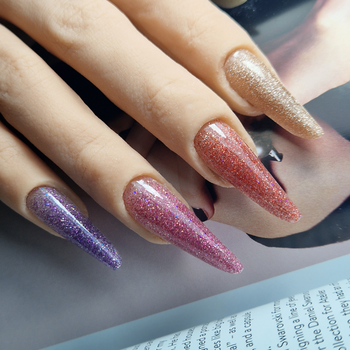 Acryl Pro Gel Micro Reflective Glitter Mauve - HEMA Mentes Akrilzselé (15g) (2)