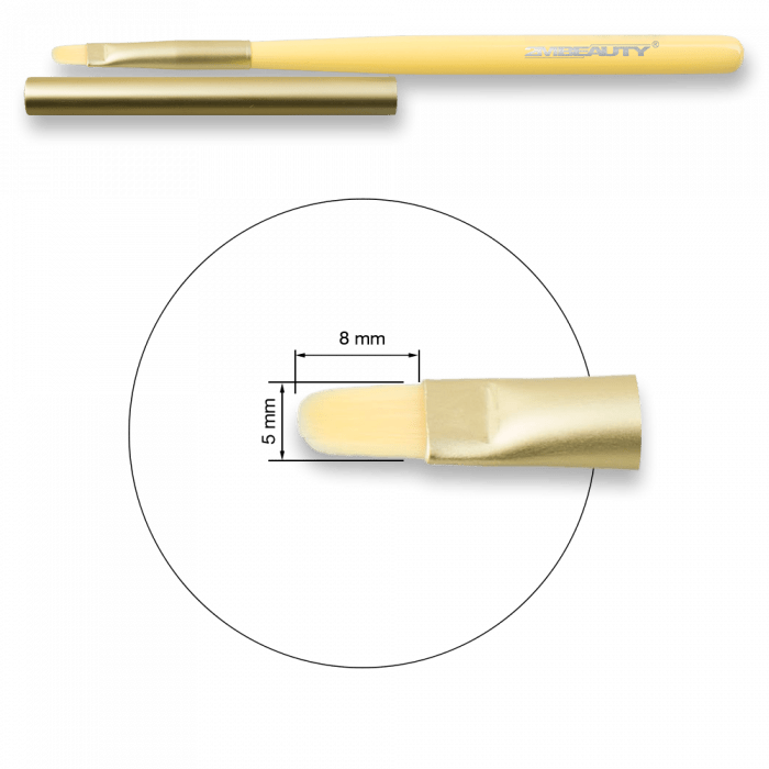 Zselé Ecset Gel #6 Oval - Színes Kupakkal (Pasztellkék) (2)