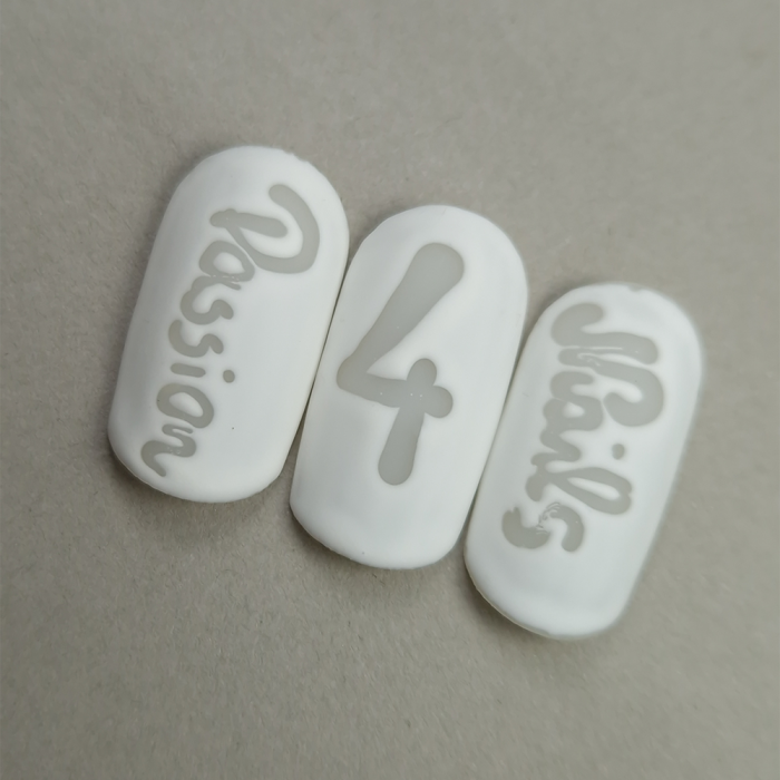 PokeArt Gel - White - HEMA Mentes Díszítőzselé (5g) (2)