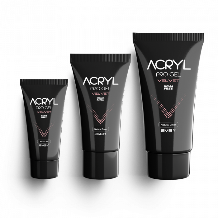 Acryl Pro Gel Velvet - Natural Cover - HEMA Mentes Akrilzselé (15g) (2)