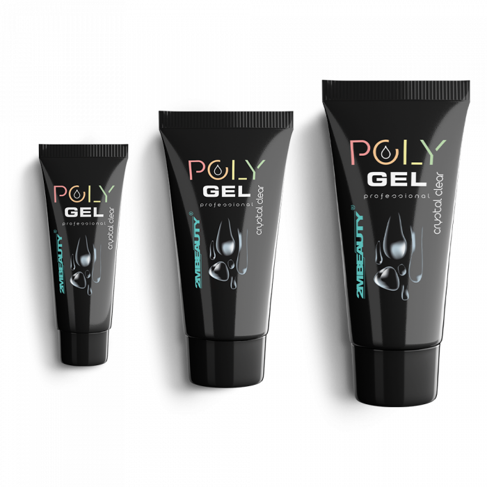 Polygel - Crystal Clear - HEMA Mentes Kristálytiszta Építőzselé (15g) (2)