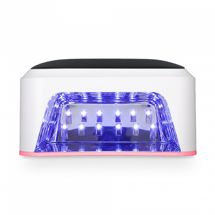 Akkumulátoros Kéztámaszos MultiLED Lámpa 01 - 48W Pillow UVLED - Pink (Fehér Párna, db) (4)