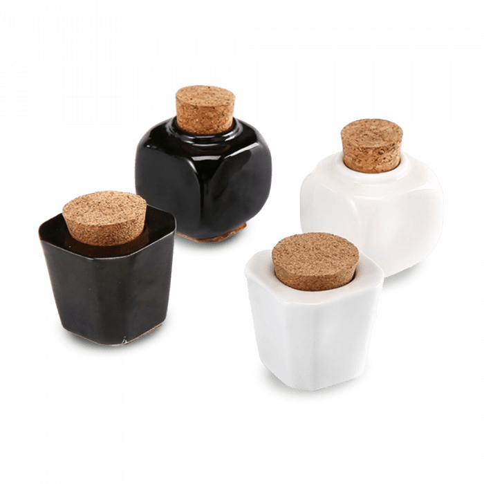 Liquidtartó Porcelán (Fehér, Square) (2)