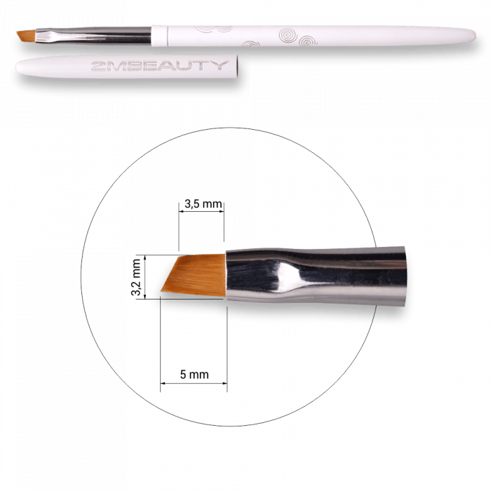 Díszítő ecset Stroke #01 (White Abstract - 2018) (3)