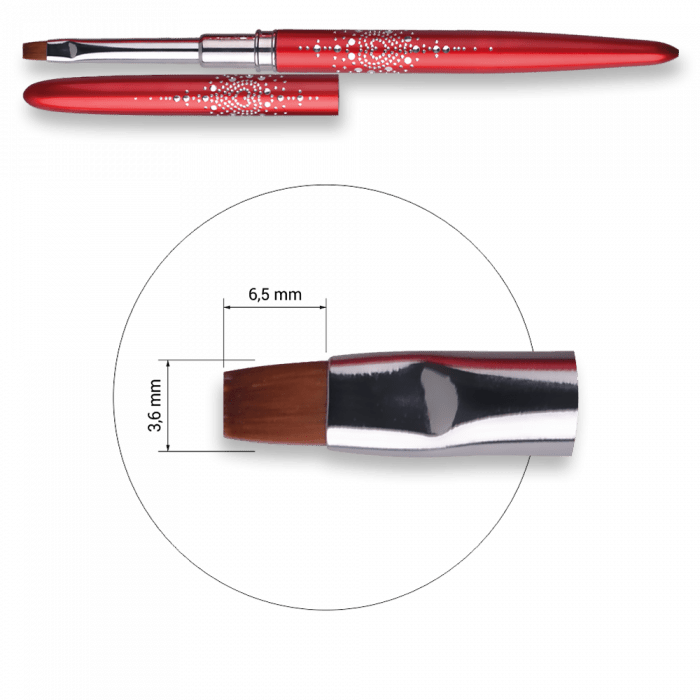 Zselé ecset Gel #4 (Black Heart - 2017) (4)