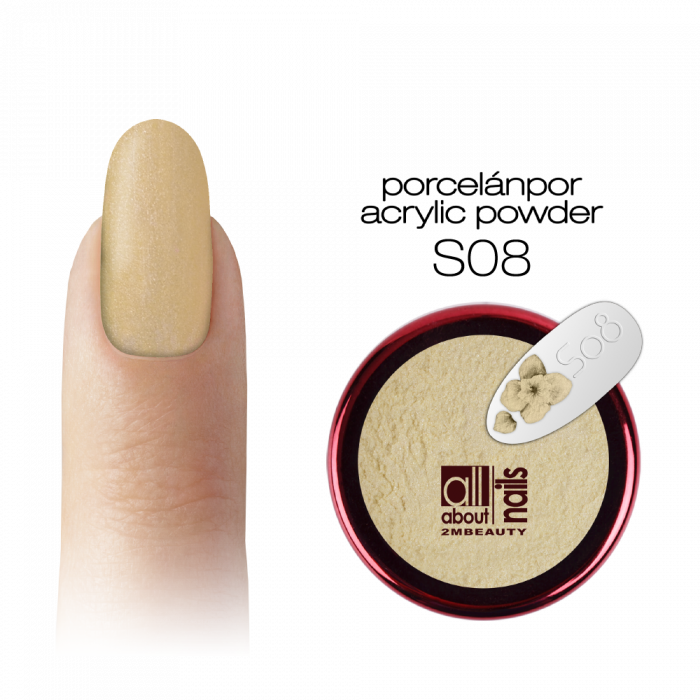 Színes Porcelánpor - selyemfényű S08 (5g) (2)