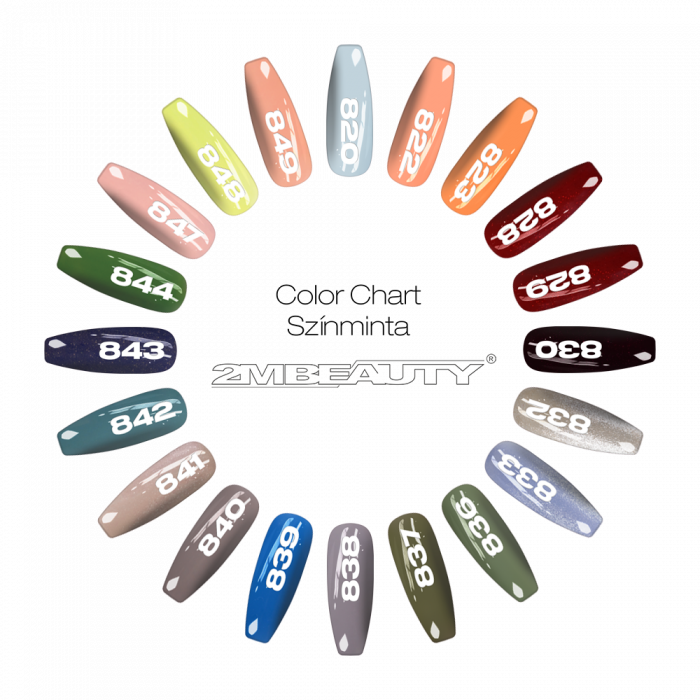 Gel Lack - Matt 0837 - HEMA Mentes (5ml - mini me) (2)
