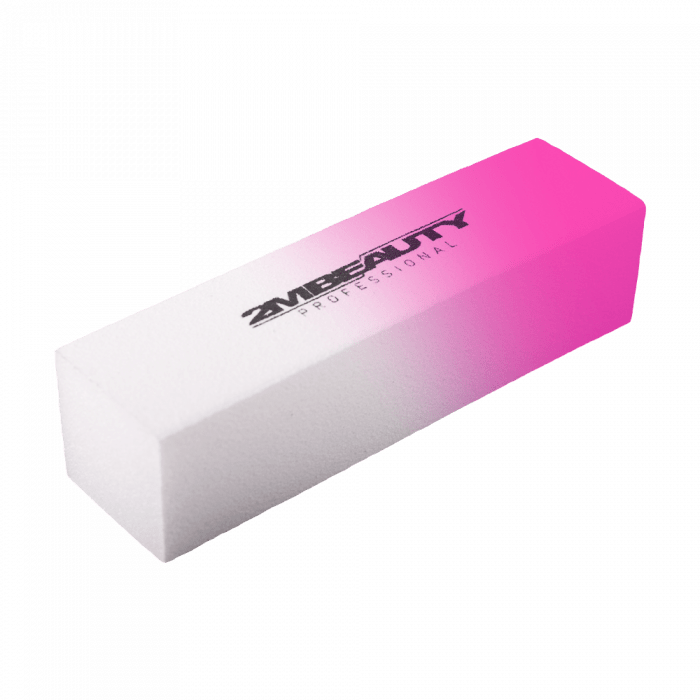 2MBEAUTY Neon pink-fehér buffer #100 (2)
