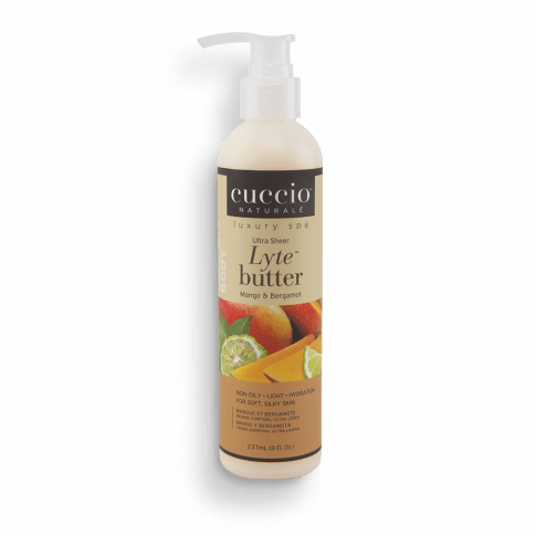 Cuccio Ultrakönnyű Testvaj Mangóval és Bergamottal - Lyte Butter Ultra Sheer Mango & Bergamot
