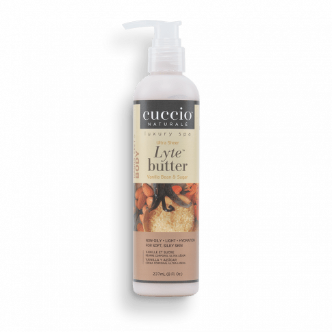 Cuccio Ultrakönnyű Testvaj Vaníliával és Cukorral - Lyte Butter Ultra Sheer Vanilla Bean & Sugar