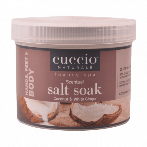 Cuccio Tengeri Sófürdő Kókusszal és Fehér Gyömbérrel - Scentual Salt Soak Coconut & White Ginger