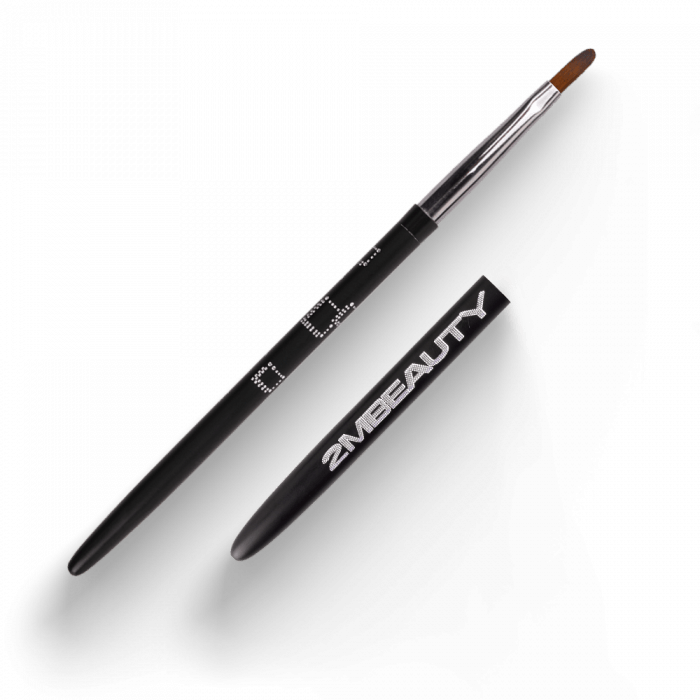 Zselé ecset Gel #2 Oval Long (Black Abstract 2018)