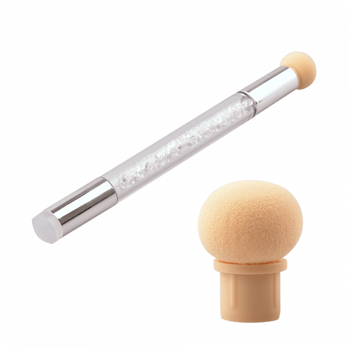 2in1 ombre szivacsecset és nyomdafej (gömb véggel)
