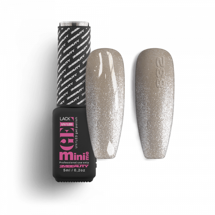 Gel Lack - Csillámos 0832 - HEMA Mentes (5ml - mini me)