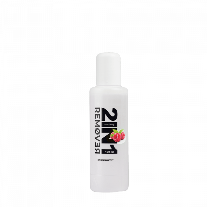 2in1 Gél Lakk Leoldó és Lakklemosó Folyadék - Raspberry (100ml)