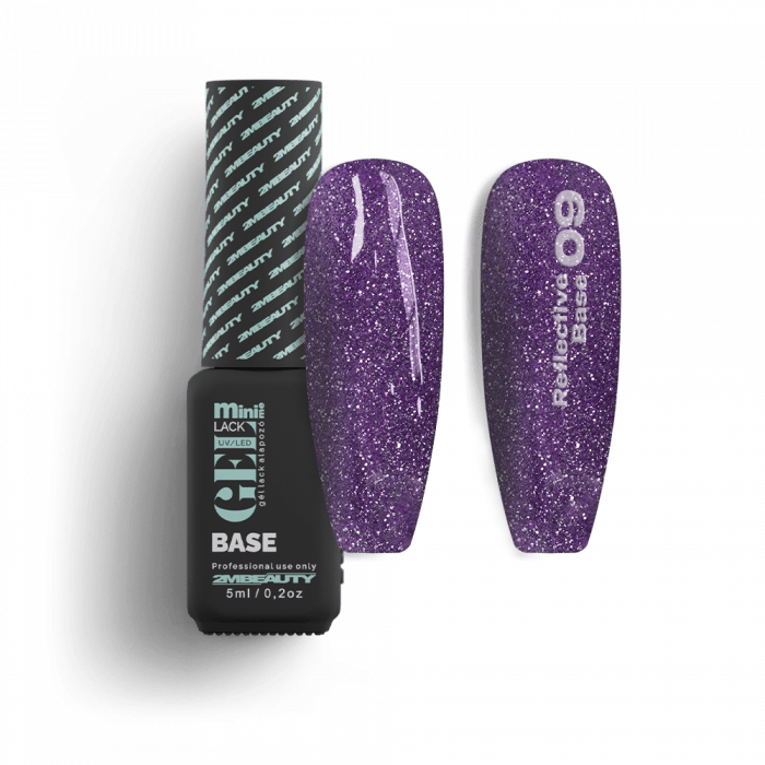Gel Lack - Reflective Base 09 - HEMA Mentes (5ml - mini me)
