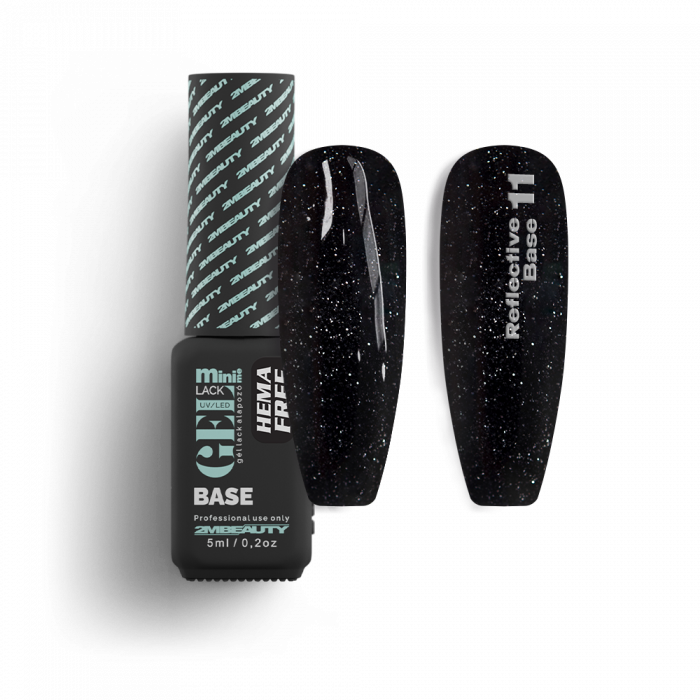 Gel Lack - Reflective Base 11 - HEMA Mentes (5ml - mini me)
