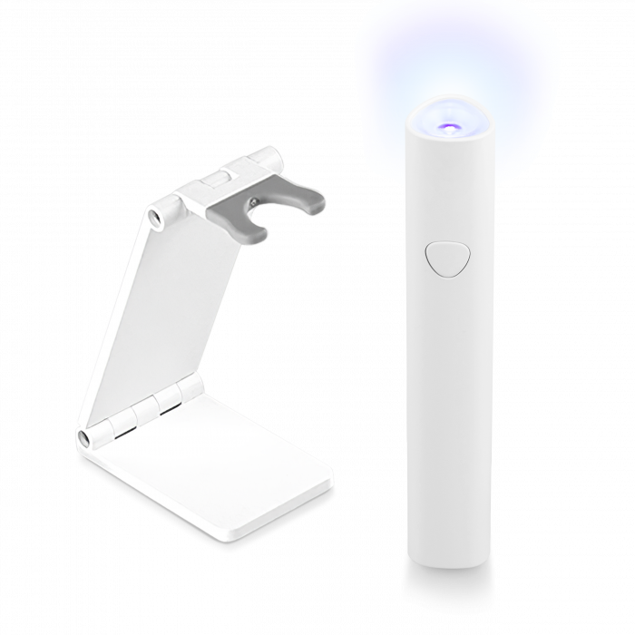Design LED Lámpa - Akkumulátoros, Állvánnyal (Fehér)