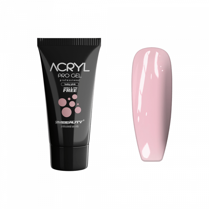 Acryl Pro Gel Baby Pink - HEMA Mentes Akrilzselé - Tubusos (15g)