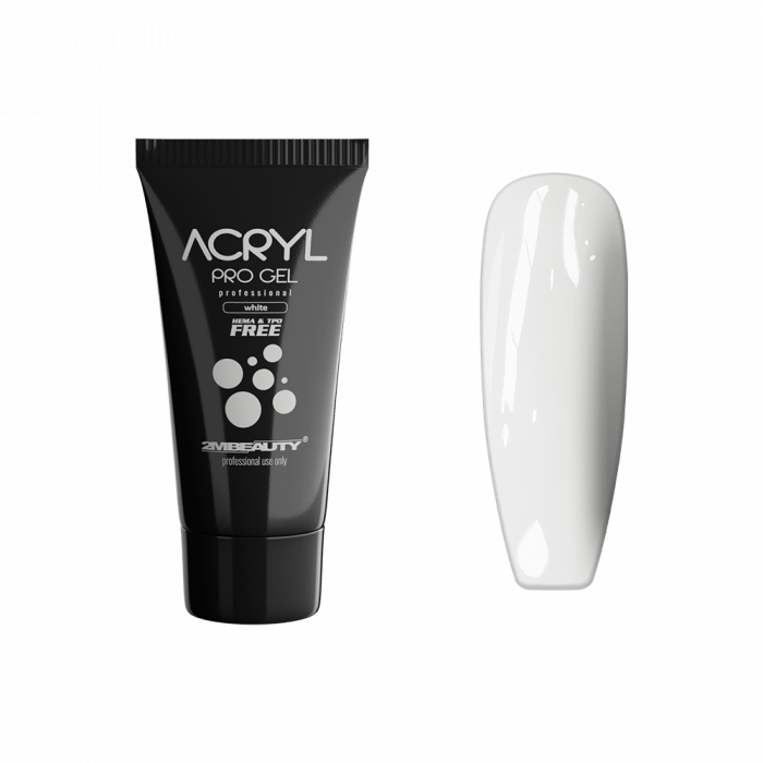 Acryl Pro Gel White - HEMA Mentes Akrilzselé - Tubusos (15g)