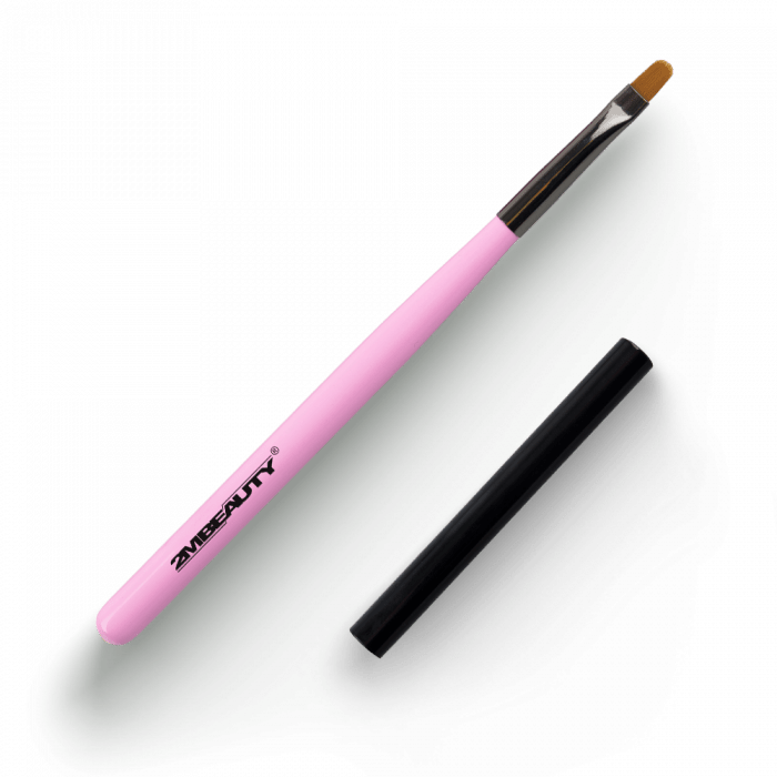 Zselé Ecset Gel #6 Oval - Fekete Kupakkal (Pasztellrózsaszín)