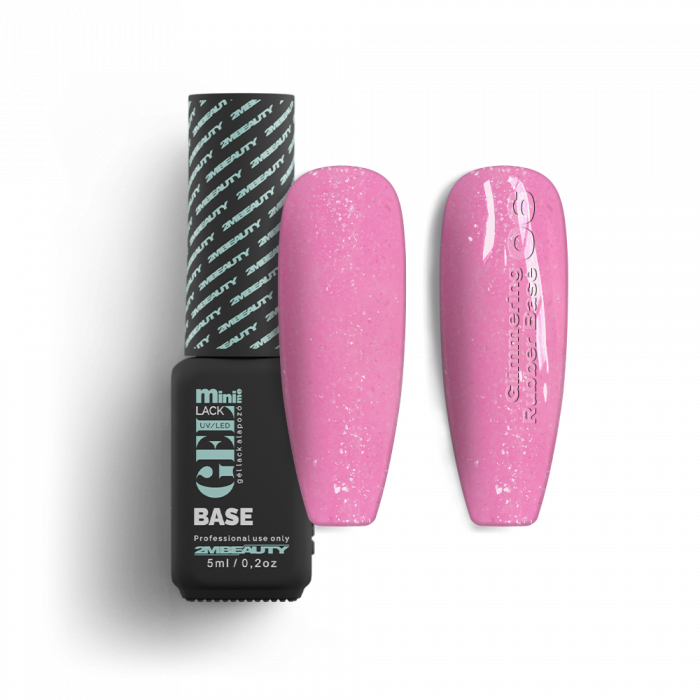 Gel Lack - Glimmering Rubber Base 06 - HEMA Mentes (5ml - mini me)