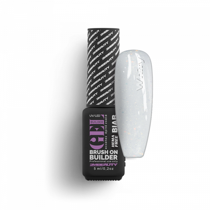 BIAB - Wedding - Whity - HEMA Mentes Ecsetes Építőzselé (5ml - mini me)
