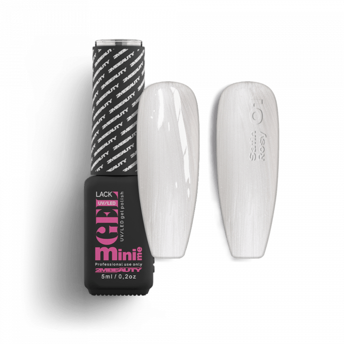 Gel Lack - Satin - 01 Off-White - HEMA Mentes (5ml - mini me)