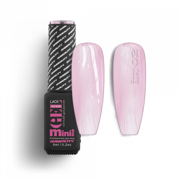 Gel Lack - Satin - 02 Rosy - HEMA Mentes (5ml - mini me)