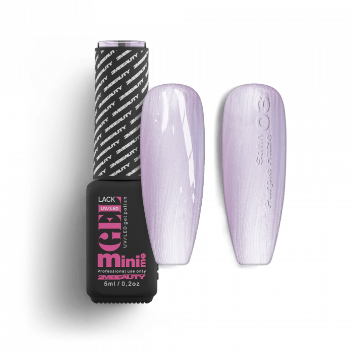 Gel Lack - Satin - 03 Purple Haze - HEMA Mentes (5ml - mini me)