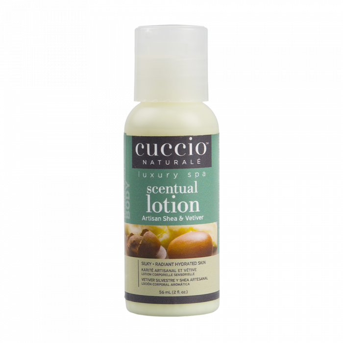 Cuccio Hidratáló Krém Shea Vajjal és Khus-Khus-szal - Scentual Lotion Artisan Shea & Vetiver (56 g)