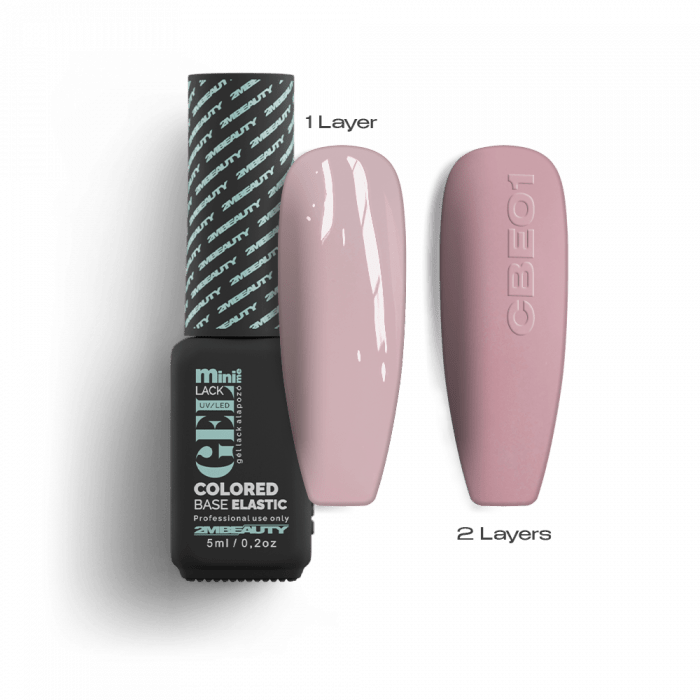 Gel Lack - Colored Base Elastic CBE01 - HEMA Mentes (5ml - mini me)