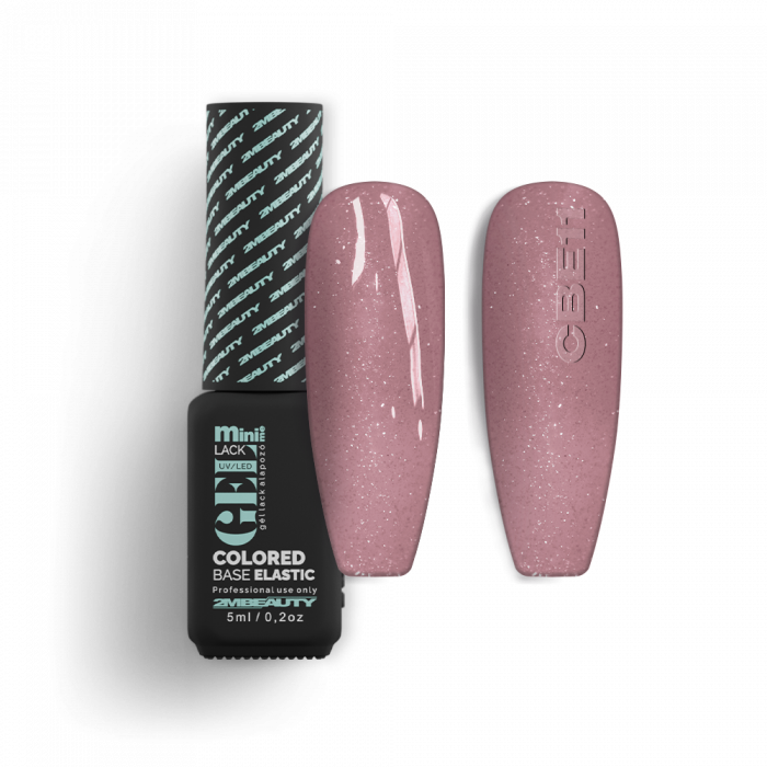 Gel Lack - Colored Base Elastic Shimmer CBE11 - HEMA Mentes (5ml - mini me)