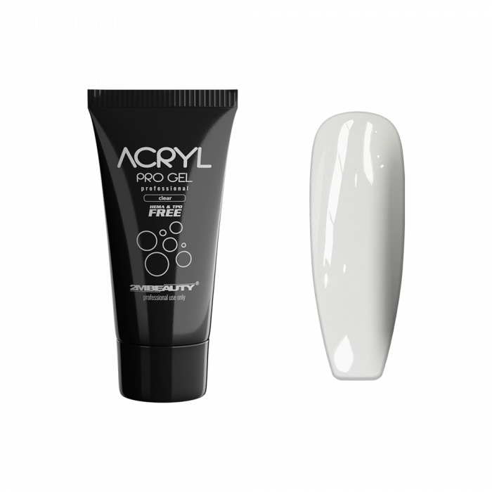 Acryl Pro Gel Clear - HEMA Mentes Akrilzselé - Tubusos (15g)